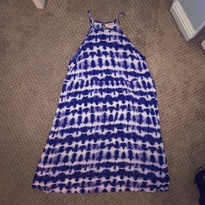 Medium Mossimo Supply Co. Blue and White Dress